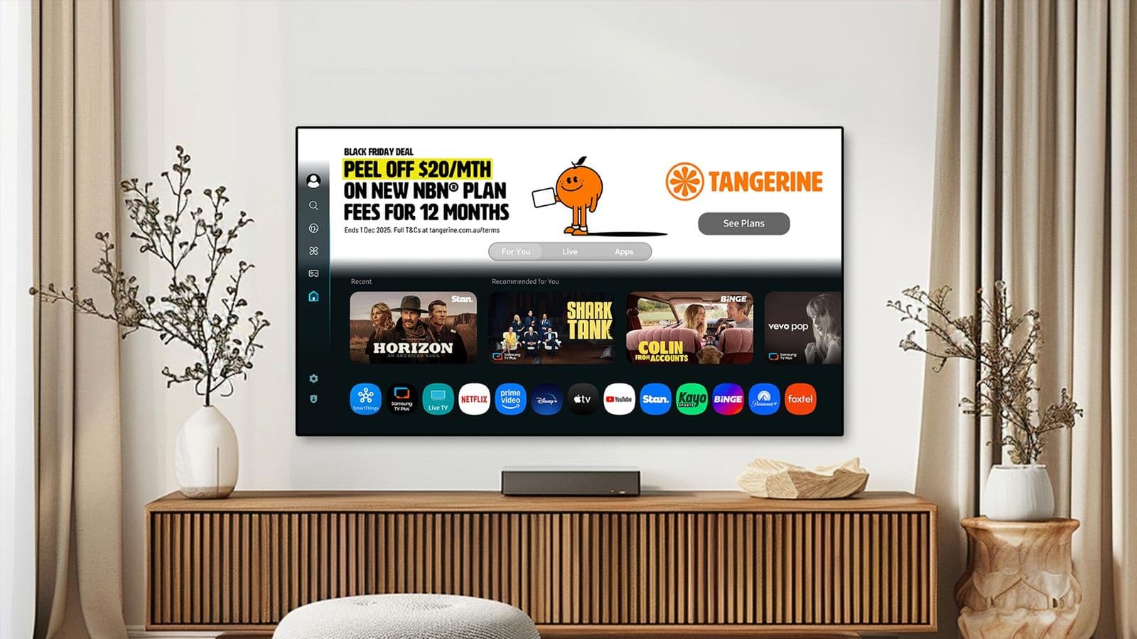 Tangerine BF Homescreen